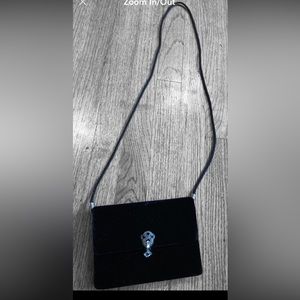 Rachel Roy shoulder evening bag with silver jewel embellishment